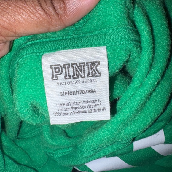 PINK Victoria's Secret Green Hoodie - Picture 2 of 3